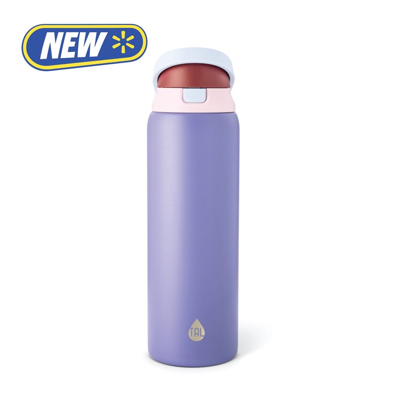 32oz Stainless Steel 2-in-1 Water Bottle with Straw & Chug Lid - Purple
