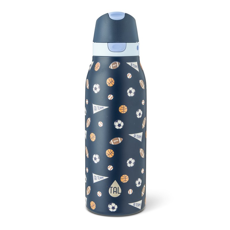 20oz Stainless Steel 2-in-1 Straw & Chug Water Bottle - Sports