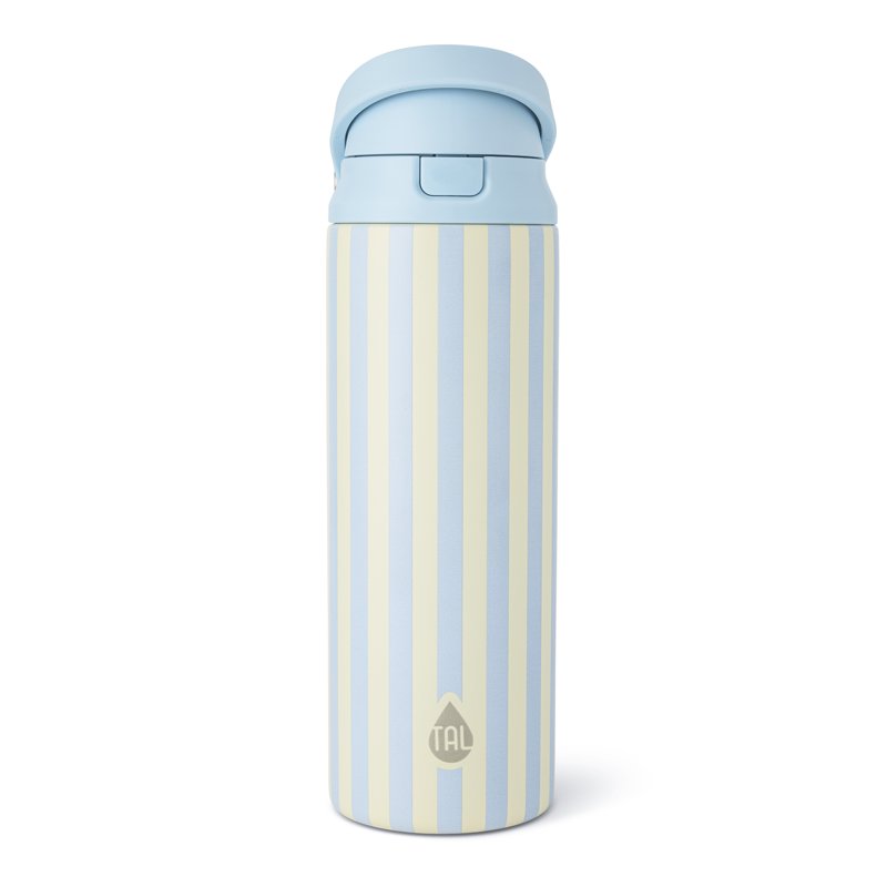 24oz Insulated Stainless Steel Water Bottle - Blue Stripe
