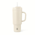 40oz Stainless Steel Hudson Tumbler with Straw - Cream