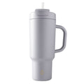 Stainless Steel Hudson Tumbler with Straw - 40 fl oz, Gray Blue