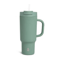 40oz Stainless Steel Hudson Tumbler with Straw - Sage Green