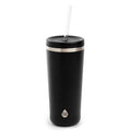 Stainless Steel Ranger Tumbler 24 oz with Straw - Black