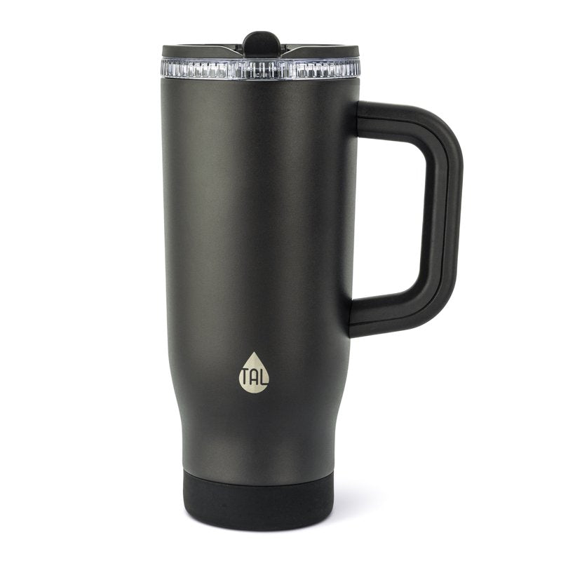 32oz Stainless Steel Skye Tumbler with Flip-Up Straw - Black