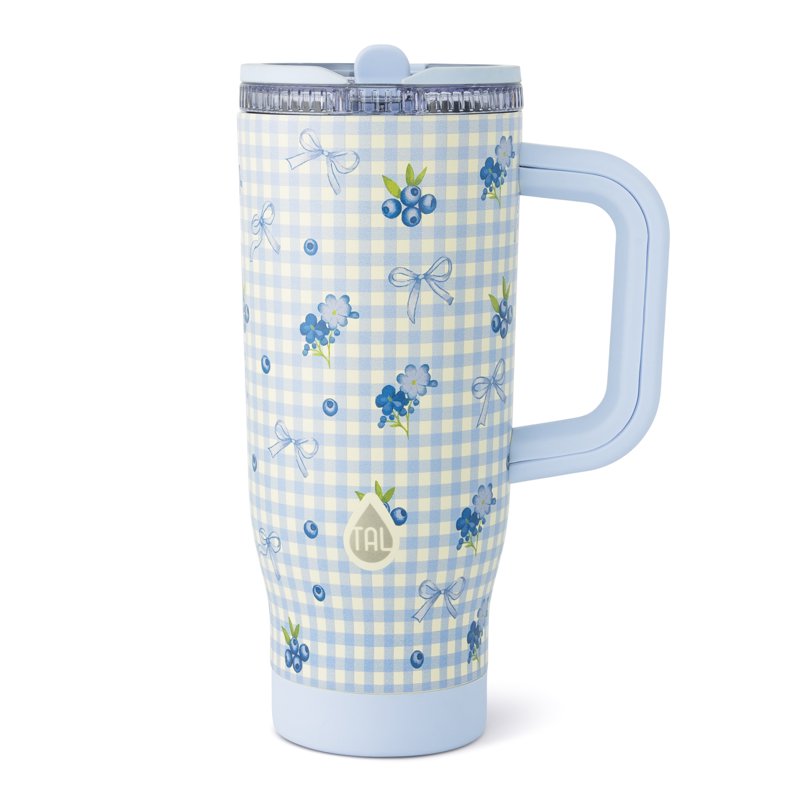 32oz Stainless Steel Skye Tumbler with Flip-Up Straw - Blueberry