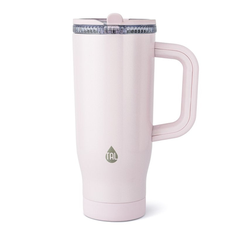 32oz Stainless Steel Skye Tumbler with Flip-Up Straw - Pink Shimmer