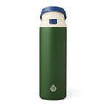 24oz Stainless Steel 2-in-1 Water Bottle with Push Lid - Army
