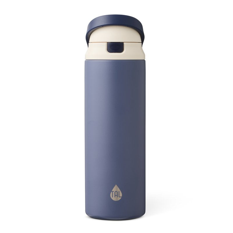 24oz Stainless Steel 2-in-1 Water Bottle with Straw & Chug Lid - Navy