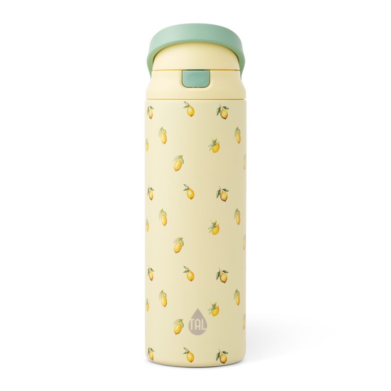 24oz Stainless Steel Insulated Water Bottle with Straw & Chug Lid - Lemon