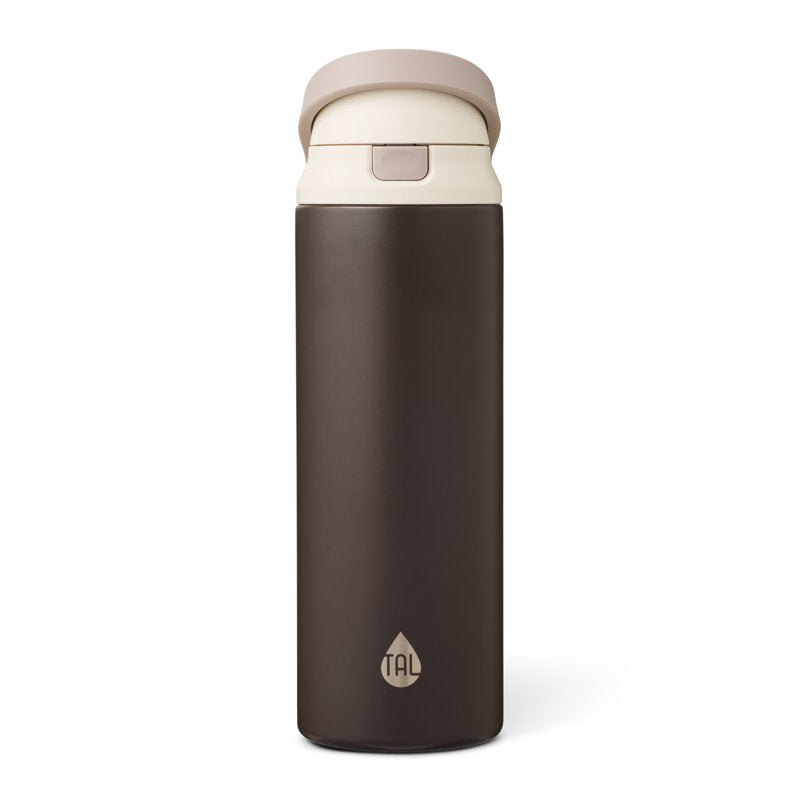 24oz Stainless Steel 2-in-1 Water Bottle with Straw & Chug Lid - Brown