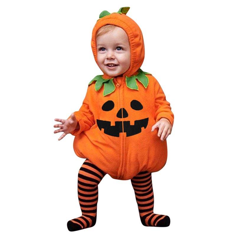 Halloween Baby Bodysuit Set with Footed Leggings - Orange, 18-24 Months