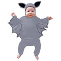 Baby Bat Halloween Romper & Hat Set - Toddler Long Sleeve Jumpsuit for 18-24 Months - Grey Z20-20