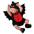 Baby Halloween Costume Set - Black 3-Piece Romper Jumpsuit with Wing Hat, Size 12-18 Months