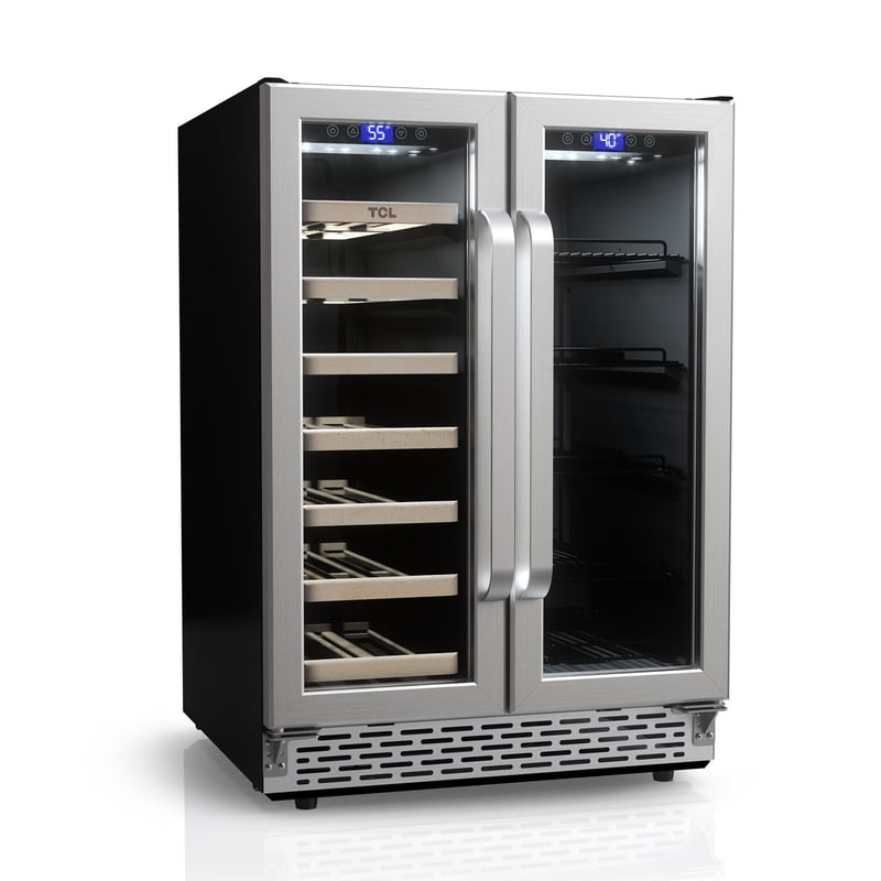 Double Door Wine & Beverage Cooler - 5.3 Cu. Ft. - 20 Bottle Capacity