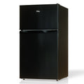 Compact Two-Door Refrigerator with Freezer - 3.1 Cu Ft, Black