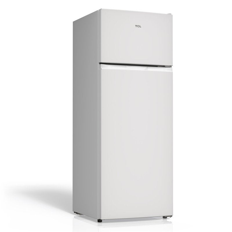 TCL Double Door Refrigerator with Freezer - 7.3 Cu Ft, White