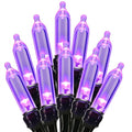 Halloween String Lights 33ft 100 LED Waterproof Battery-Powered Purple