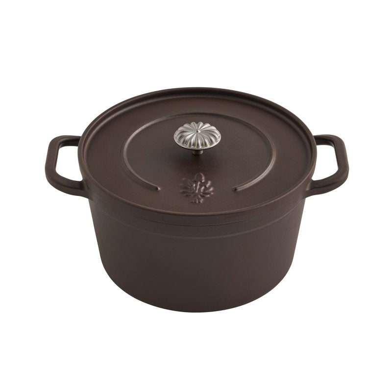 5-Quart Enameled Cast Iron Dutch Oven with Lid - Bronze