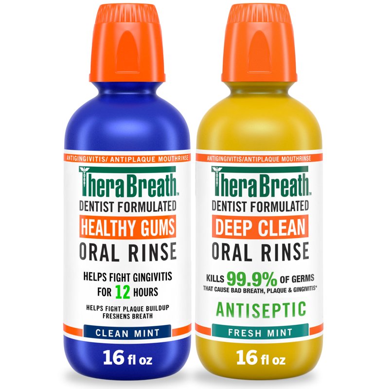 Antigingivitis & Antiplaque Mouthwash Variety Pack, 2 x 16 fl oz Bottles