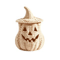 Halloween Artificial Seaweed and Pumpkin Decor - Beige, 11 Inch - Festive Home Party Centerpiece