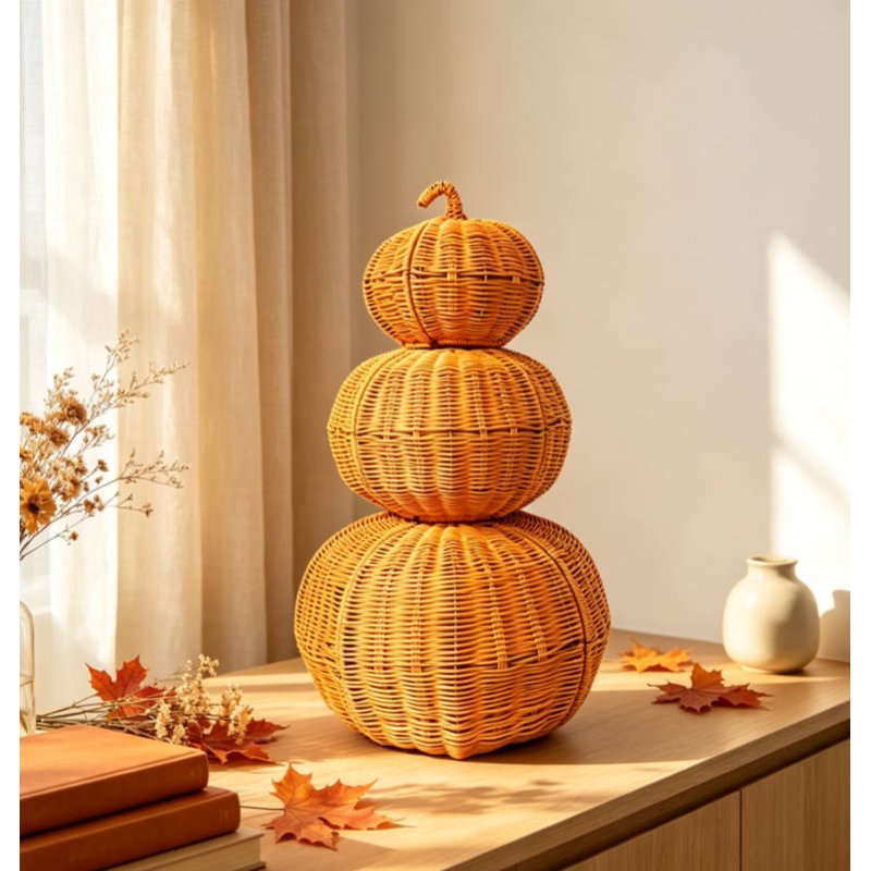 23.6 Inch Pumpkin J Halloween Decor Set - Detachable Autumn Fall Ornaments