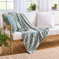 Better Homes & Gardens Woven Chenille Plaid Throw Blanket - Green River, 50 x 72 Inches