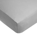 Cotton Fitted Crib Sheet 52x28 inches - Hypoallergenic & Breathable Gray