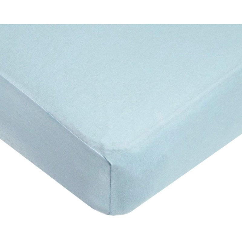 Mini Crib Sheet Blue 100% Cotton Jersey Fitted Mattress Cover for Baby