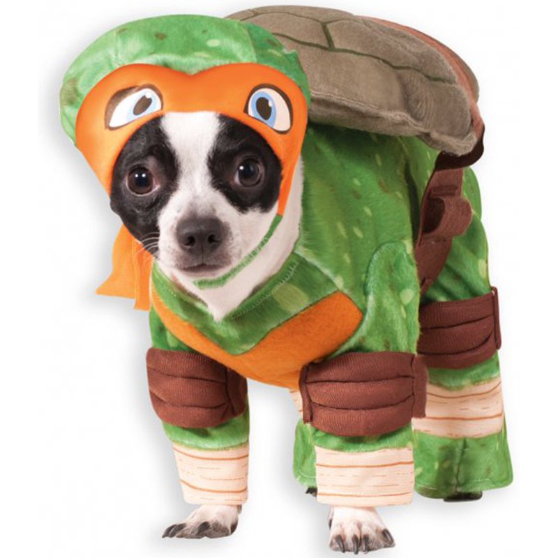 Pet Costume - Teenage Mutant Ninja Turtles Michelangelo Costume M - Dog Cosplay Halloween