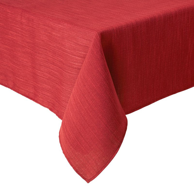 Harper Stain & Water Resistant Tablecloth - Deep Redwood, 60"x120"