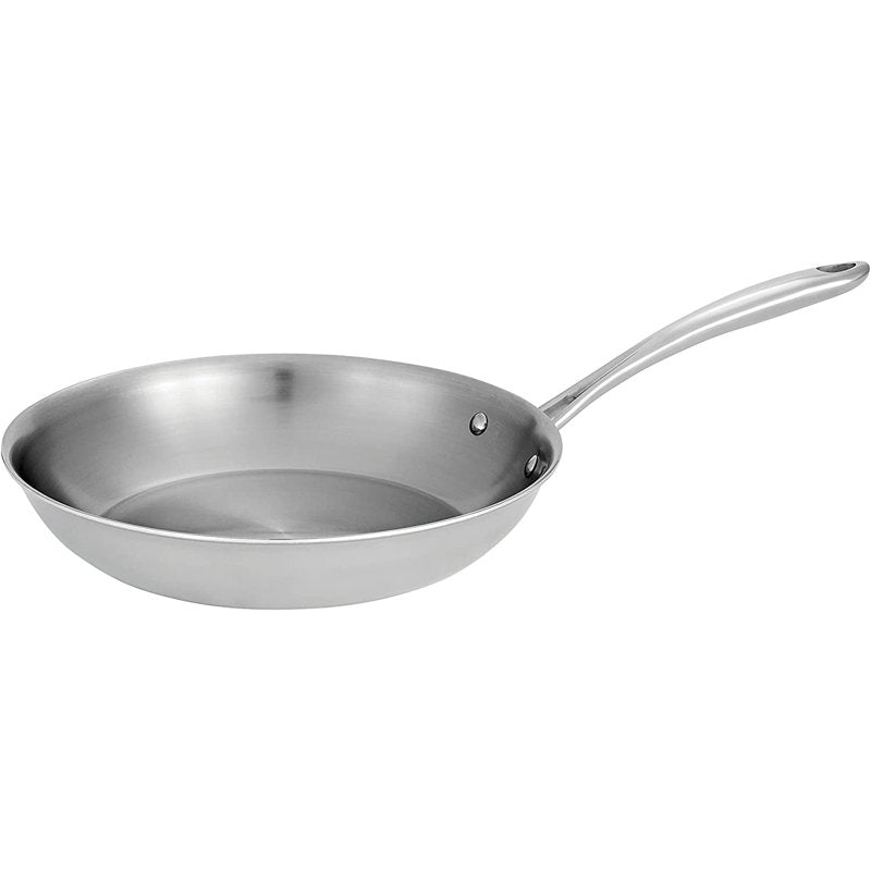 Stainless Steel Fry Pan - 10 in Tri-Ply Clad Cookware