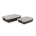 Stoneware Bakeware Set with Lids - 4-Piece, Moss Green