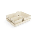 Cream Ceramic Nesting Bakeware Set - 4-Piece Kitchen Set