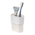 Self-Adhesive Bathroom Tumbler - Orleans Collection - Coconut & White - Single