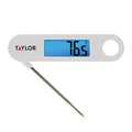 Stainless Steel Digital Folding Probe Meat Thermometer - White