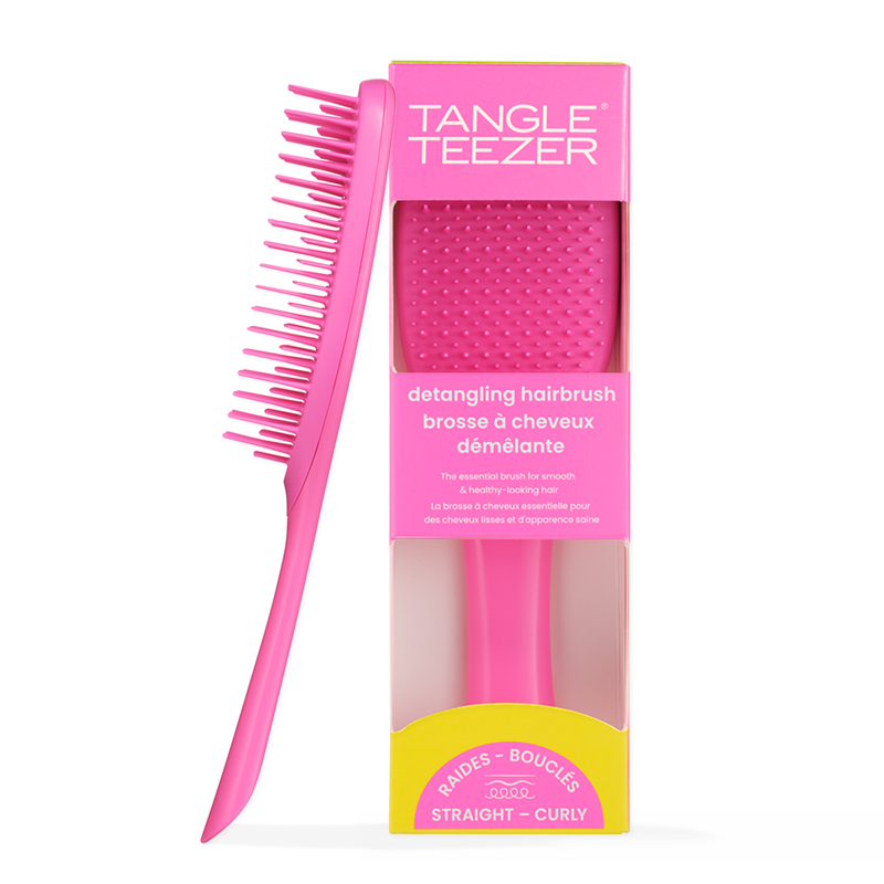Essential Detangling Hair Brush - Ergonomic Handle for Wet & Dry Hair