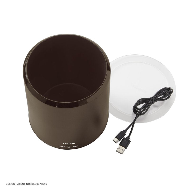 Digital Food Scale with Lid - USB-C Rechargeable Container Scale - Topaz