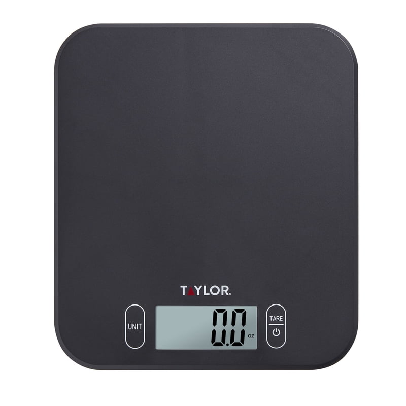 Antimicrobial Kitchen Scale - 11 lb Capacity, Black