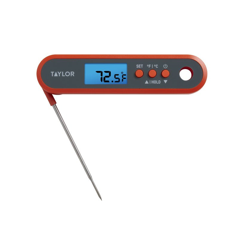 Programmable Waterproof Digital Meat Thermometer - Orange