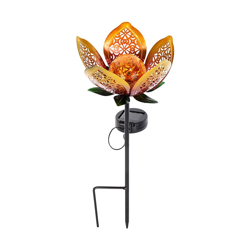 Solar Garden Lights I - Metal Waterproof Outdoor Stake Decorative LED Light