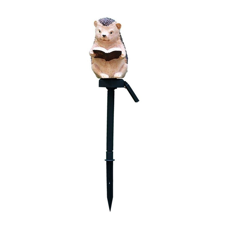 Solar Hedgehog Garden Stake Light - Outdoor Resin Animal Lamp, Waterproof, Ambient Lighting, Variation K