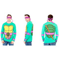 Teenage Mutant Ninja Turtles Long Sleeve T-Shirt and Eye Mask Costume - Purple Donatello XS