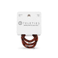 Spiral Hair Ties - Tortoise, Small, 3 Pack for Fine Hair