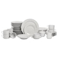 Simply White Round 45-Piece Dinnerware Set - Service for 8