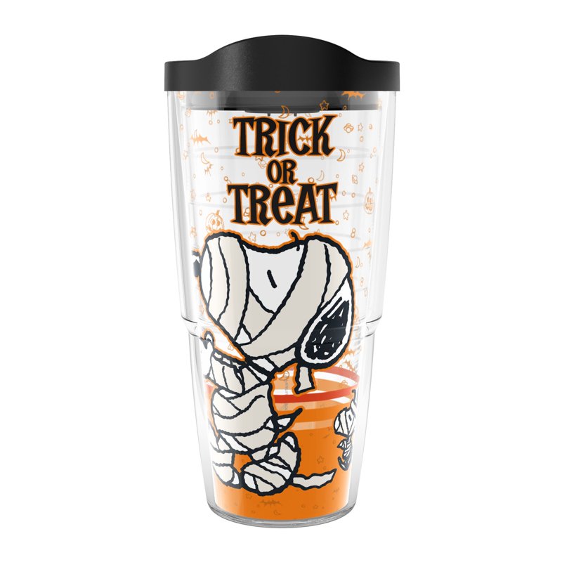 24 oz Halloween Snoopy Insulated Tumbler - Trick or Treat Made in USA