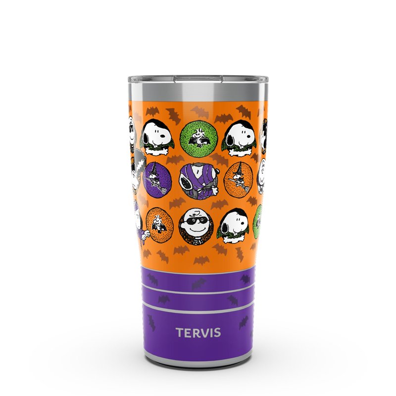 Halloween Peanuts Travel Tumbler - Insulated 20oz Cup Keeps Drinks Hot & Cold