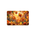 Thanksgiving Harvest Doormat with Maple Leaves & Pumpkins - Seasonal Front Door Mat - 15.75 x 23.62 Inch (C-i)
