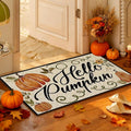Thanksgiving Pumpkin Doormat - Fall Hello Pumpkin Front Door Mat (M)