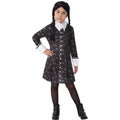 Kids Wednesday Addams Classic Costume S - Girl's Gothic Halloween Dress