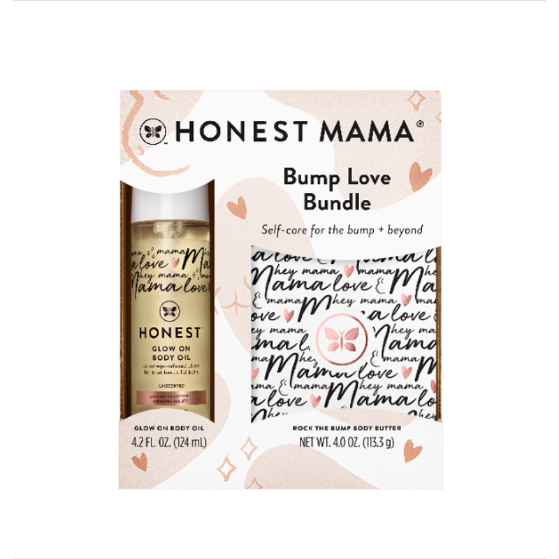 Pregnancy Belly Butter and Body Oil Set - Unscented Stretch Mark Care